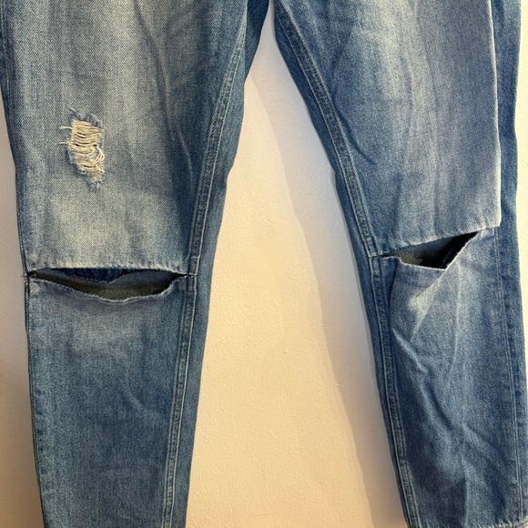 All Saints Women’s Distressed Denim Slit Boyfriend Jeans Size 26 - Picture 5 of 5